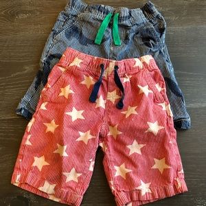 Mini Boden Boys Shorts Size 6 - 2 pairs